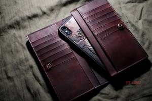 Nouveau portefeuille homme en cuir véritable sculpté à la main, style vintage, bifold, blocage RFID, étanche, collection 2026 - Product Image 2