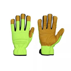 Proveedor de Pakistán, buena calidad, venta directa de fábrica, guantes de cuero de trabajo de seguridad, guantes de seguridad de cuero resistentes a los cortes protectores OEM - Product Image 4