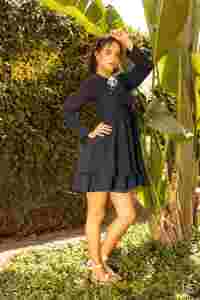 ชุดเดรสชายหาดเซ็กซี่ทันสมัยสุดฮอตสำหรับผู้หญิงเดรสผูกโบว์ผ้าโพลีเอสเตอร์น่ารักมีสองวิธีในช่วงฤดูร้อนสไตล์ยุโรป - Product Image 2