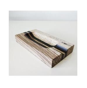 Cendrier en bois d'acacia véritable Forme rectangulaire Cendrier en bois naturel 100% avec espace porte-cigare Cendrier de très bonne qualité - Product Image 6