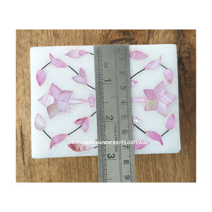 Cajas de Joyería Elegantes de Mármol con Incrustaciones de Madreperla Rosa Natural Hechas a Mano de Alta Calidad, Regalos de VAISHNAVI HANDICRAFTS - Product Image 2