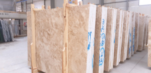 2024 dalles de marbre Cappuccino modernes carreaux de pierre naturelle de luxe finition lisse 12mm brossé coupé à la taille grands carrés facile à cliquer pour - Product Image 3