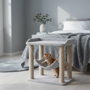 High-quality Amistar Arctic Calm <b>Hammock</b> Stand with <b>hammock</b> cat scratcher for cats of all sizes. - Product Image 1