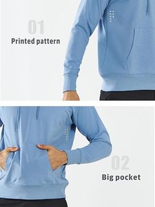 Sweat à capuche décontracté pour homme en coton 100% de haute qualité, manches longues, veste d'hiver avec cordon de serrage, poche, logo personnalisé, ODM - Product Image 4