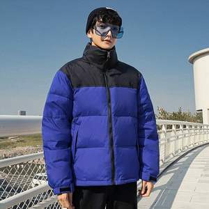 Veste matelassée d'extérieur en polyester noir sur mesure pour homme pour l'hiver Bomber matelassé pour homme Tailles grandes Veste DDP Shipping - Product Image 2