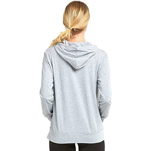 Venta al por mayor de alta calidad de encargo de manga larga sudaderas con capucha para las mujeres Anti-Pilling transpirable ropa de invierno con el logotipo frontal - Product Image 4