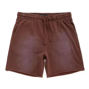 Shorts d'été personnalisés 2026 avec logo, shorts de jogging vierges, shorts vintage délavés à l'acide pour hommes - Product Image 1