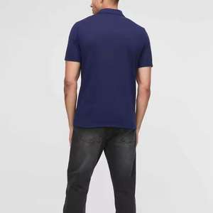 Polo de manga corta de verano con media cremallera Polo de negocios informal con cremallera para hombre Polo de golf - Product Image 2