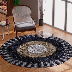 Alfombra redonda de lujo para el hogar, felpudo tejido de lujo para decoración de hotel y restaurante - Product Image 3