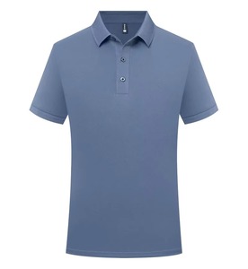 เสื้อโปโลสำหรับผู้ชายแบบสั่งทำสำหรับฤดูร้อนเสื้อยืดธุรกิจแขนสั้นโลโก้สีตัดกันลายทางดีไซน์พรีเมี่ยม - Product Image 3