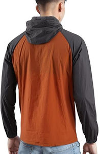 Veste de sport légère pour homme en polyester 100% imperméable, idéale pour la course à pied, l'entraînement, avec capuche, coupe-vent pour l'automne, grande taille - Product Image 6