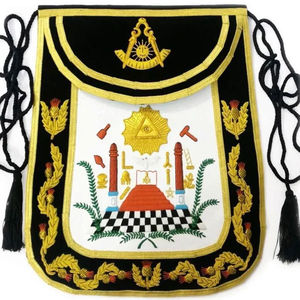 Masonic Past High Priest Royal Arch Chapter Velvet avec onglets latéraux Tabliers maçonniques maîtres confortables - Product Image 1