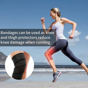Knee <b>Wraps</b> With Comfortable <b>Stretch</b> And Secure Fit For Daily Training Long Knee <b>Wraps</b> With Hook Closure - Product Image 5