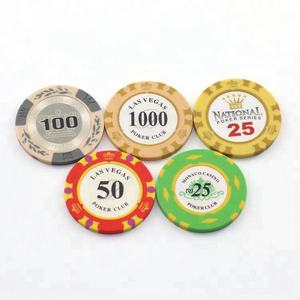 Custom Casinokart Casino-Quality 14g Clay Poker <b>Chip</b> with Customised Colour and Logo 40mm 10g <b>Tray</b> Included - Product Image 1