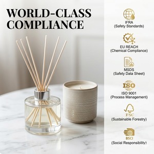 Long Lasting Eco Friendly White Ceramic 100ml <strong>Oud</strong> Wood Reed <strong>Diffuser</strong> for Gift Stores Wholesale - Product Image 5