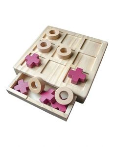 Grande qualité à prix raisonnable Jeu de tic tac toe en bois massif pour les familles conçu pour durer des générations avec un attrait classique - Product Image 3