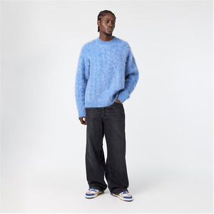 Sweat-shirt à la mode OEM pull décontracté sweat en coton mélangé vêtements de mode OEM sweat sans capuche conception unie - Product Image 4