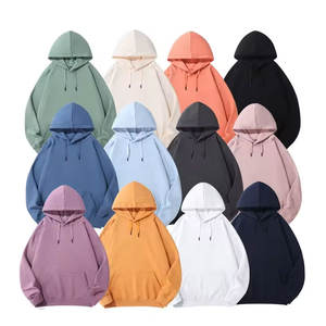 เสื้อฮู้ด500gsm ผ้าฝ้าย100% ของผู้ชายเสื้อฮู้ดผ้าฟลีซมีฮู้ดขนาดพลัสไซส์ OEM - Product Image 3