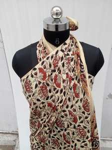 Écharpe en coton indien fait à la main châle d'été matériel modal impression de bloc de main paréo floral sarong vêtements de plage sexy-lot de gros - Product Image 2