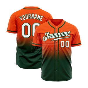 Jersey de uniforme de béisbol de alta calidad para hombre hecho en fábrica Jersey de béisbol de hombre con nombre de equipo personalizado - Product Image 6