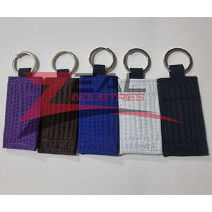 Jiu Jitsu personnalisé porte-clés karaté taekwondo arts martiaux bjj porte-clés logos personnalisés étiquette tissée broderie fabriquée au Pakistan - Product Image 2