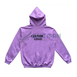 Sudadera con cremallera en blanco Sudadera con capucha de gran tamaño con estampado de pantalla Sudaderas con cremallera Hombres Algodón Peso pesado Personalizado Boxy Sudadera con capucha con cremallera a precio barato - Product Image 2