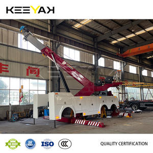 Fabrikgefertigter 25-Tonnen-50-Tonnen-Rotator-Abschleppwagen in Weiß-Rot mit OEM-Unterstützung, kundenspezifischer Radheber zum Verkauf - Product Image 4