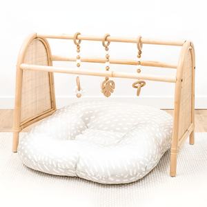 Sturdy rattan interactive baby playmat frame wholesale prices infant activity gym <b>mat</b> playgym - Product Image 2