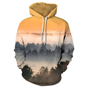 เสื้อฮู้ดพิมพ์ลาย3D สำหรับผู้ชายดีไซน์ใหม่บนหน้าอกดีไซน์ใหม่น้ำหนักเบาพิมพ์ลาย3D โลโก้ตามสั่ง - Product Image 1