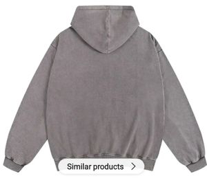 Sudadera con Capucha Extra Grande Hecha en Fábrica, con Hombros Caídos, Diseño Personalizado y Logotipo Impreso, Sudadera de Mezcla de Algodón para Hombre - Product Image 2