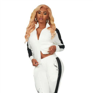 Chándal apilable personalizable para mujer, tejido de alto rendimiento, perfecto para deportes y ropa informal, chándal transpirable para mujer - Product Image 6