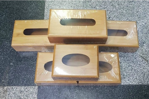 Caja de pañuelos de bambú de gran calidad ecológica al mejor precio - Product Image 4