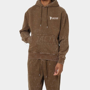 Vente en gros, sweat à capuche délavé à l'acide style basique pour hommes, vêtements décontractés pour hommes, coupe ajustée, sweats à capuche de meilleure qualité - Product Image 4