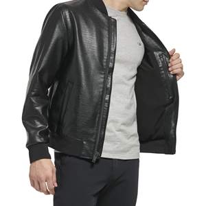Veste en cuir coupe ajustée de haute qualité pour hommes Style audacieux Grande taille Imperméable-Idéal pour l'automne Veste d'hiver pour hommes Livraison DDP - Product Image 4