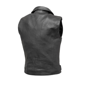 Gilets en cuir pour hommes de qualité supérieure gilets en cuir véritable de moto respirants à séchage rapide gilets de couleur noire et marron en gros - Product Image 2