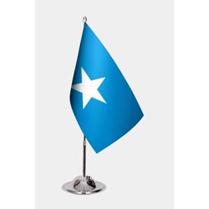 Banderas de Escritorio Personalizables de Somalia, Impresión Digital, Bandera Mundial con Asta de Aluminio, Fibra de Vidrio, Seda o Plástico - Product Image 1