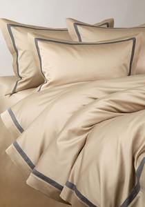 Ensemble de housse de couette d'hôtel de luxe durable en gros, 400TC, couleur unie classique, coton lavé respirant, sans plis, drap, taie d'oreiller - Product Image 2