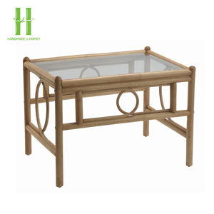 Mesa de Centro Moderna de Ratán, Artesanía Imprescindible, Decorativa, Hecha a Mano, Ecológica, Duradera, Novedades, Mueble de Diseño Único - Product Image 4