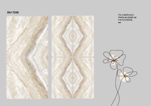 Azulejos de Porcelana con Superficie de Mármol Pulido Brillante de 600x1200 mm, Azulejos de Pared y Piso de Gran Tamaño, Diseño Contemporáneo para Villa - Product Image 2