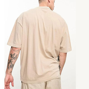 Elegante Slim Fit Adult Wear Camiseta de gran tamaño 100% Algodón Loose Fit Impreso Hecho en Pakistán Camiseta de gran tamaño para hombres - Product Image 2