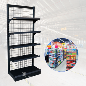 Estantes de góndola de un solo lado personalizados ADONG A27 estante de venta al por menor metálico duradero con varios niveles para supermercados OEM/ODM disponible - Product Image 1