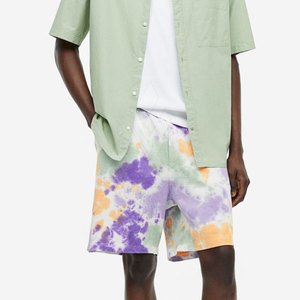 กางเกงวอร์มขาสั้นของผู้ชายผ้าฝ้าย100% ระบายอากาศได้ดีดีไซน์ไม่ซ้ำใครสำหรับฟิตเนสสไตล์ลำลอง - Product Image 2