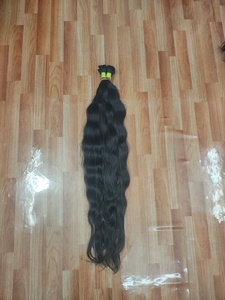 Raw South Indian Straight Virgin 40inch Human Hair Temple Single Donor Bulk Extensions for All Colors - Product Image 3