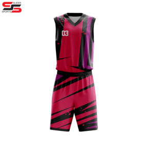Kit de uniforme de baloncesto sublimado hecho a medida para equipos escolares de collage de clubes - Product Image 4