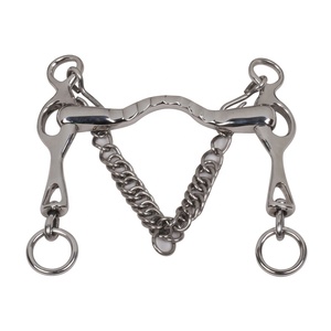 Euro Cavall Industries Haute Qualité Durable En Acier Inoxydable Double Cassé Pelham 16mm Mèches De Cheval Style Occidental Équestre - Product Image 5