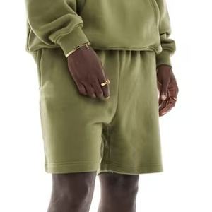 2025 pantalones cortos de peso pesado para hombre lavado ácido Retro en blanco logotipo personalizado 100% algodón French Terry Trendy Streetwear pantalones cortos para hombres - Product Image 6