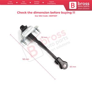 Limitador de Apertura de Puerta Trasera BDP1537 para Dacia Sandero MK3 LJI Jogger Logan LJI Taliant 824308415R, Repuestos Bross Auto - Product Image 2