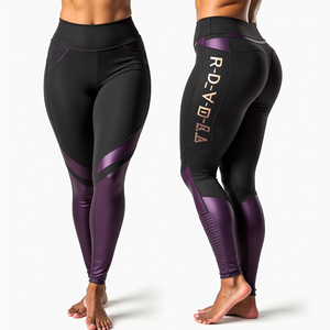 Pantalones Jogger de compresión sin costuras de cintura alta para mujer de secado rápido Yoga entrenamiento Fitness gimnasio señoras Fitness Leggings ropa - Product Image 4