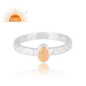 New Stylish Design 925 Sterling <b>Silver</b> Natural Ethiopian <b>Opal</b> Gemstone <b>Ring</b> Custom Jewelry For Women Gift For Her - Product Image 3