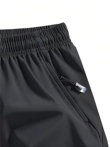 Light Stretch 100% Cotton Custom LOGO <b>Patch</b> Solid Casual Cargo Sweat <b>Shorts</b> for <b>Men</b> - Product Image 3